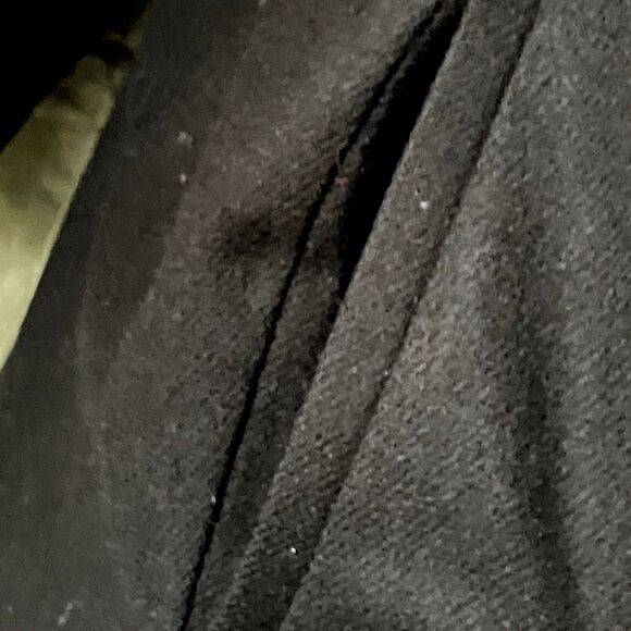 Alorna Vtg Long Wool Coat Open Embroidered Soutache Ribbon Collar L XL 2XL Black - Picture 13 of 16